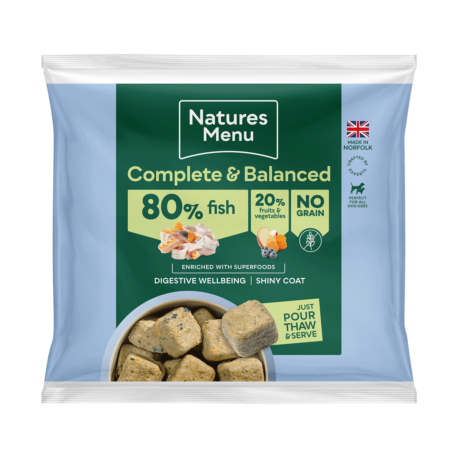 Natures Menu Complete & Balanced 80/20 Fish Nuggets