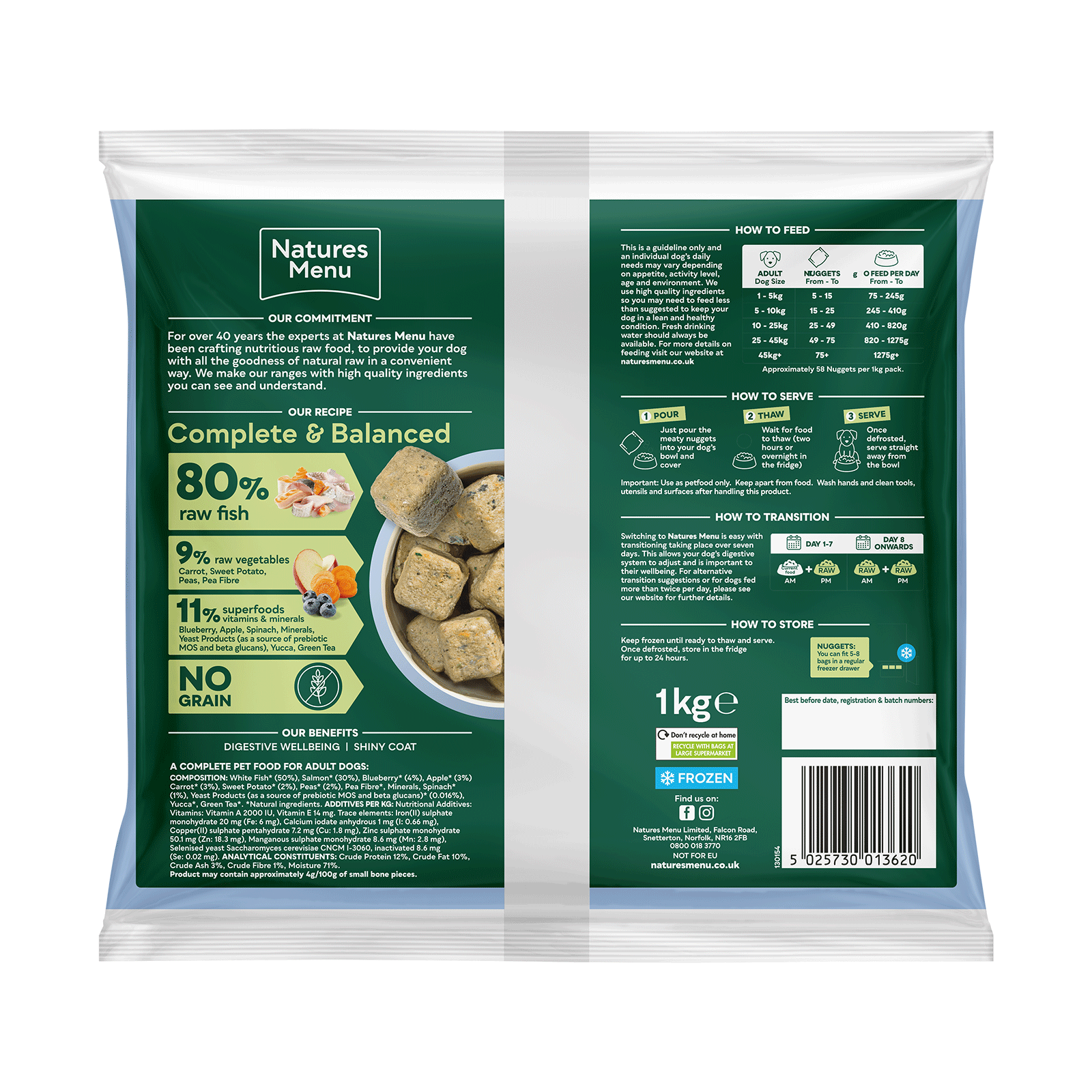 Natures Menu Complete & Balanced 80/20 Fish Nuggets