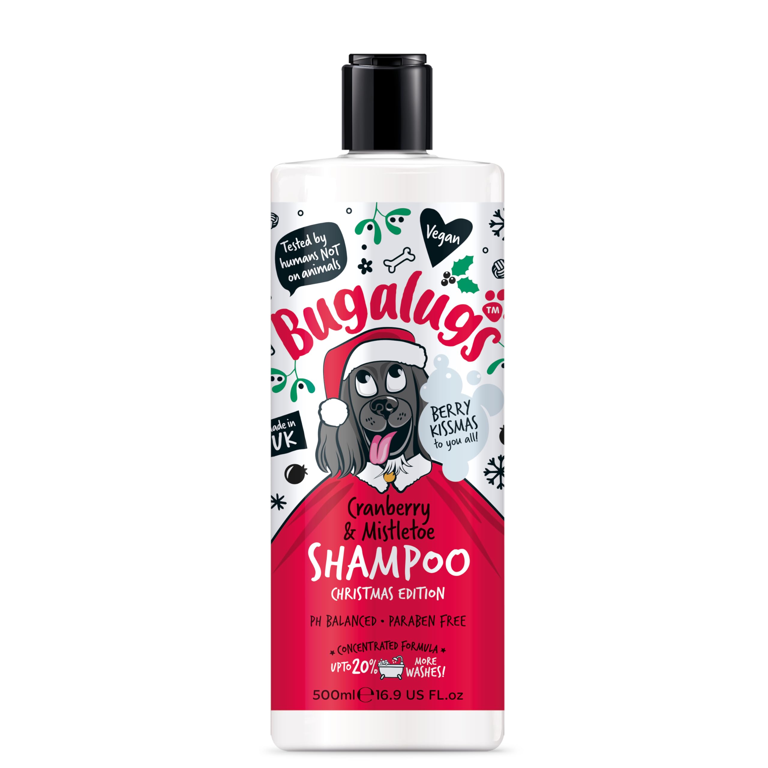 Bugalugs Cranberry & Mistletoe Shampoo 500ml