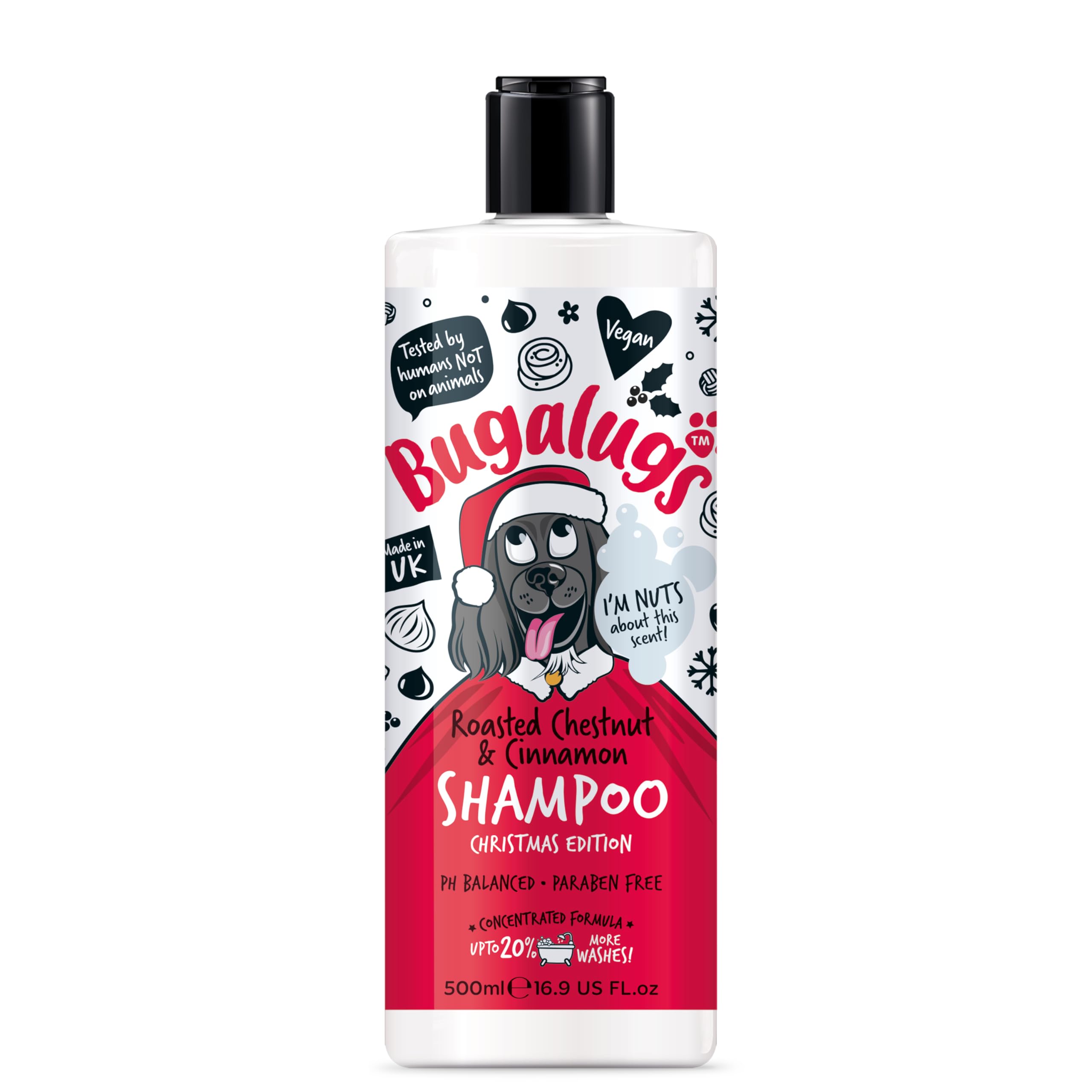 Bugalugs Dog Shampoo Roasted Chestnut & Cinnamon 500ml