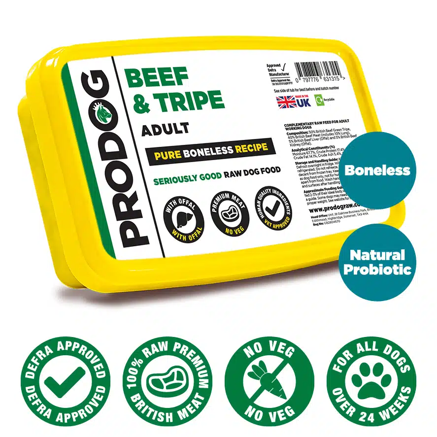 ProDog Raw Beef & Green Tripe with Offal 80/10/10