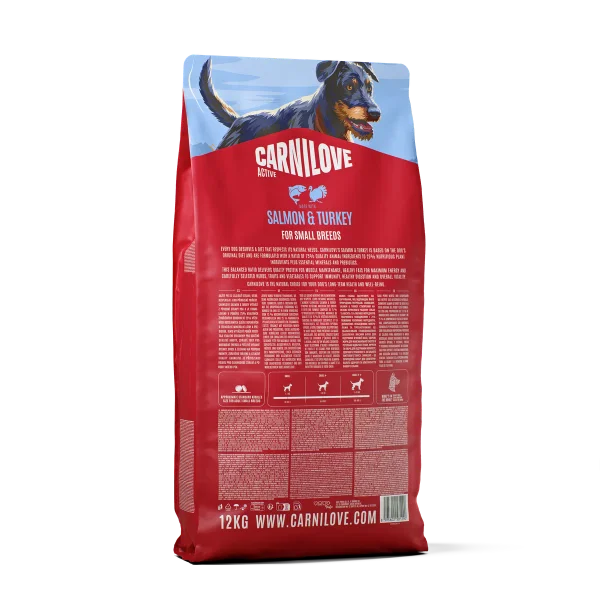 Carnilove Active Salmon & Turkey Dog Food for Adult Small Breeds