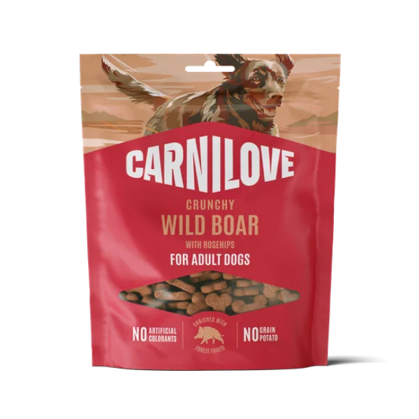 Carnilove Wild Boar with Rosehips Crunchy Dog Treats