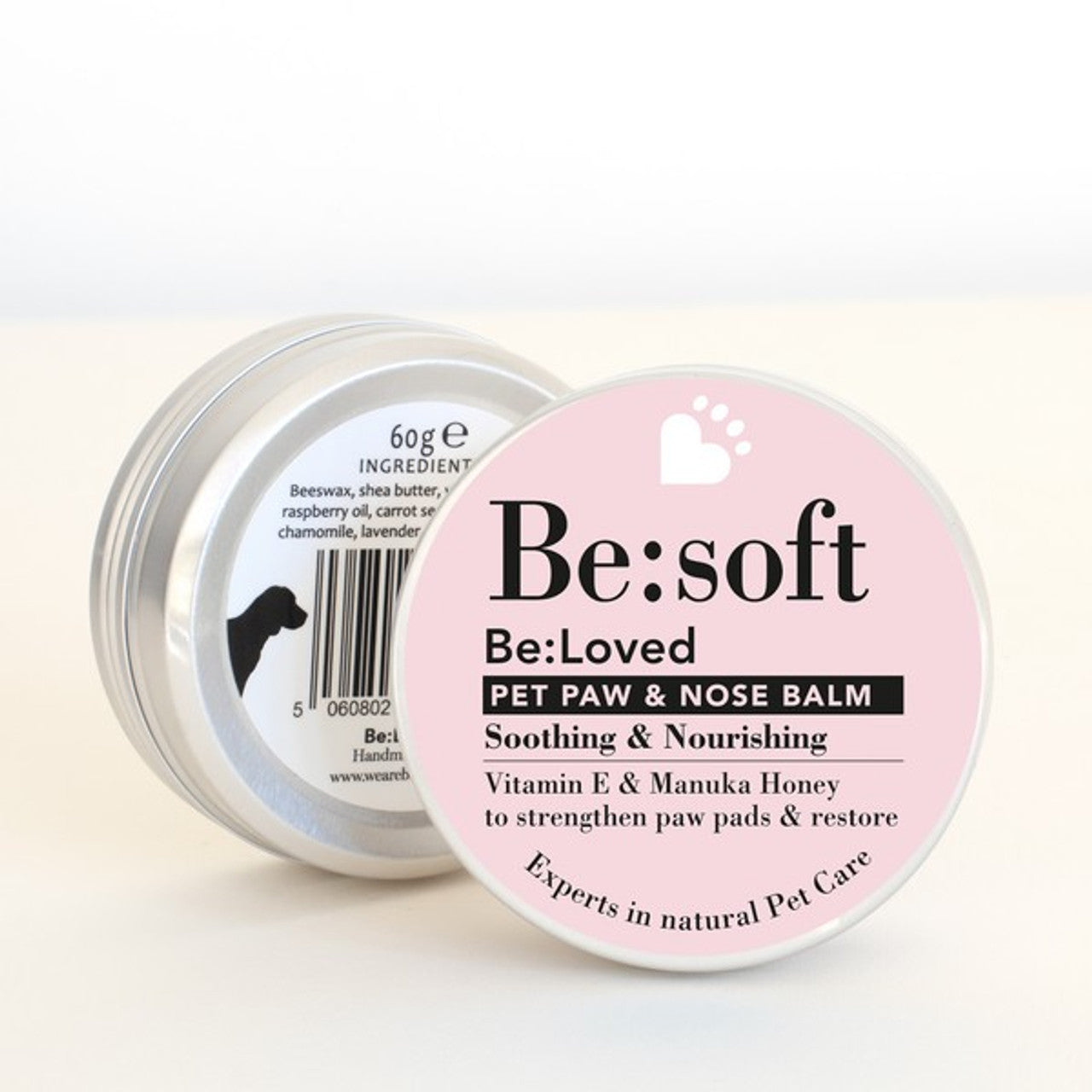 BeLoved Be Soft Pet Paw Balm Soothe and Nourish 60g