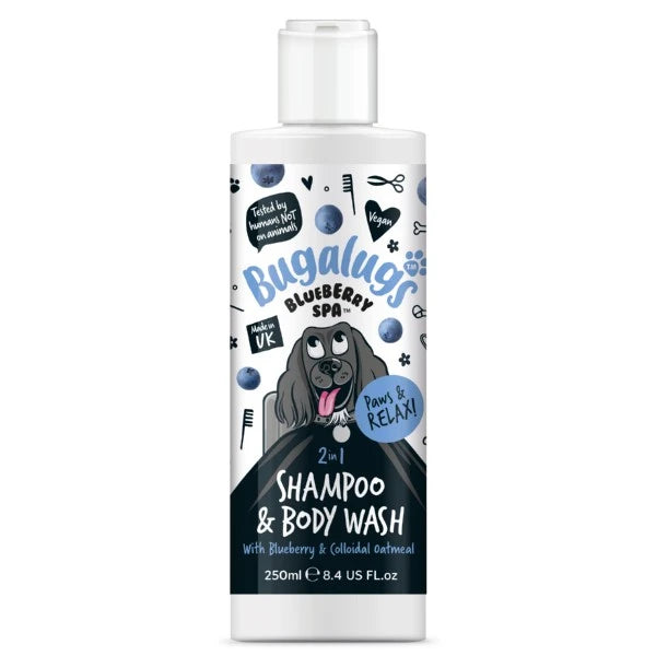 Bugalugs Blueberry Spa 2 in 1 Shampoo & Body Wash 250ml
