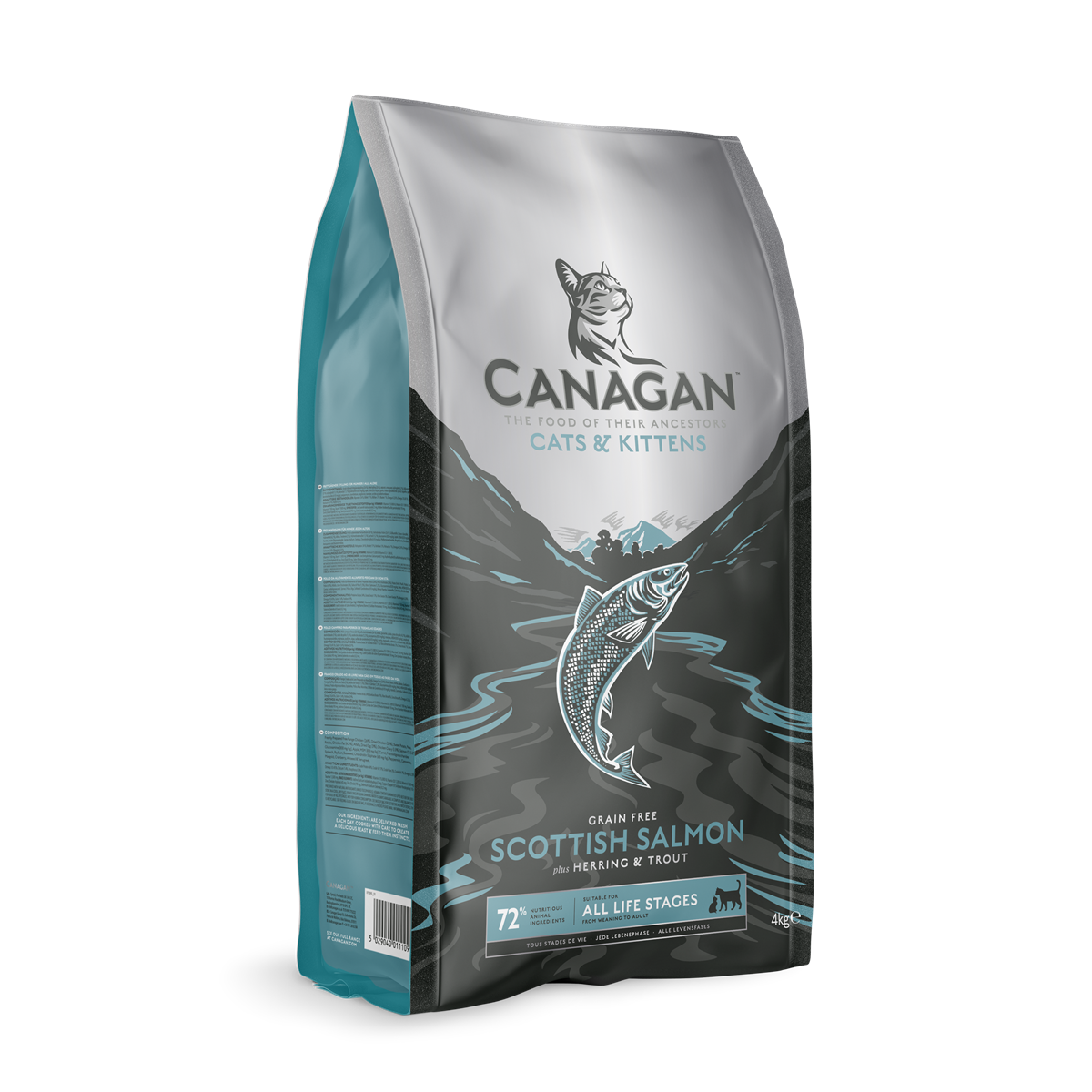 Canagan Dry Cat Food Scottish Salmon For Kittens & Adults 1.5kg