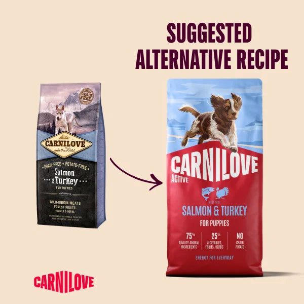 Carnilove Active Salmon & Turkey Puppy Food