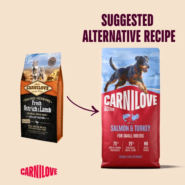 Carnilove Active Salmon & Turkey Dog Food for Adult Small Breeds