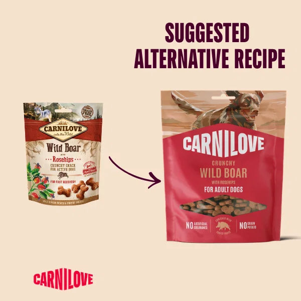 Carnilove Wild Boar with Rosehips Crunchy Dog Treats