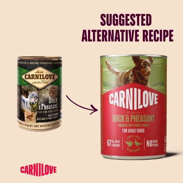 Carnilove Duck & Pheasant Can Paté for Adult Dogs