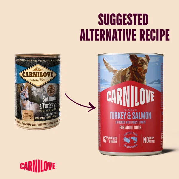 Carnilove Turkey & Salmon Tin for Adult Dogs