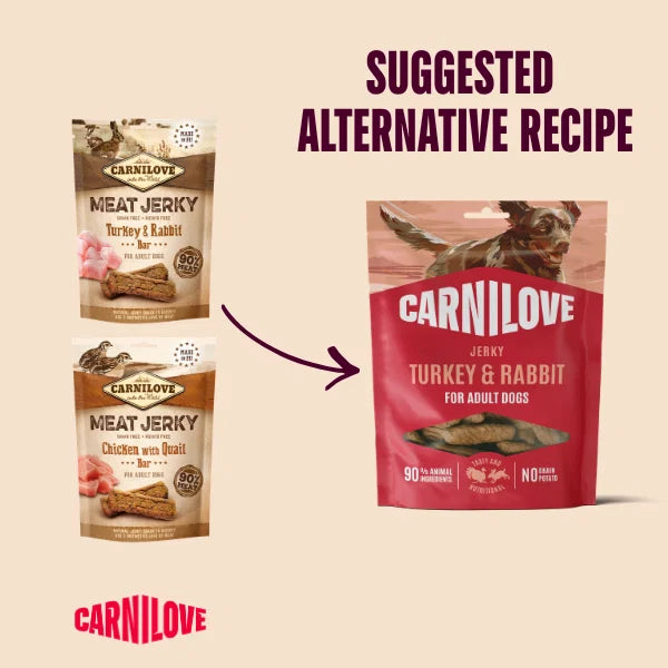 Carnilove Turkey & Rabbit Jerky Dog Treats