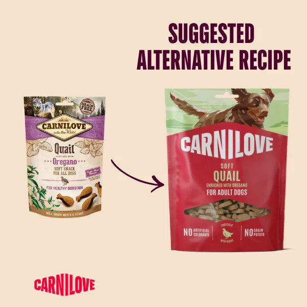Carnilove Quail enriched with Oregano Soft Dog Treats