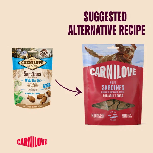 Carnilove Sardines enriched with Wild Garlic Soft Dog Treats