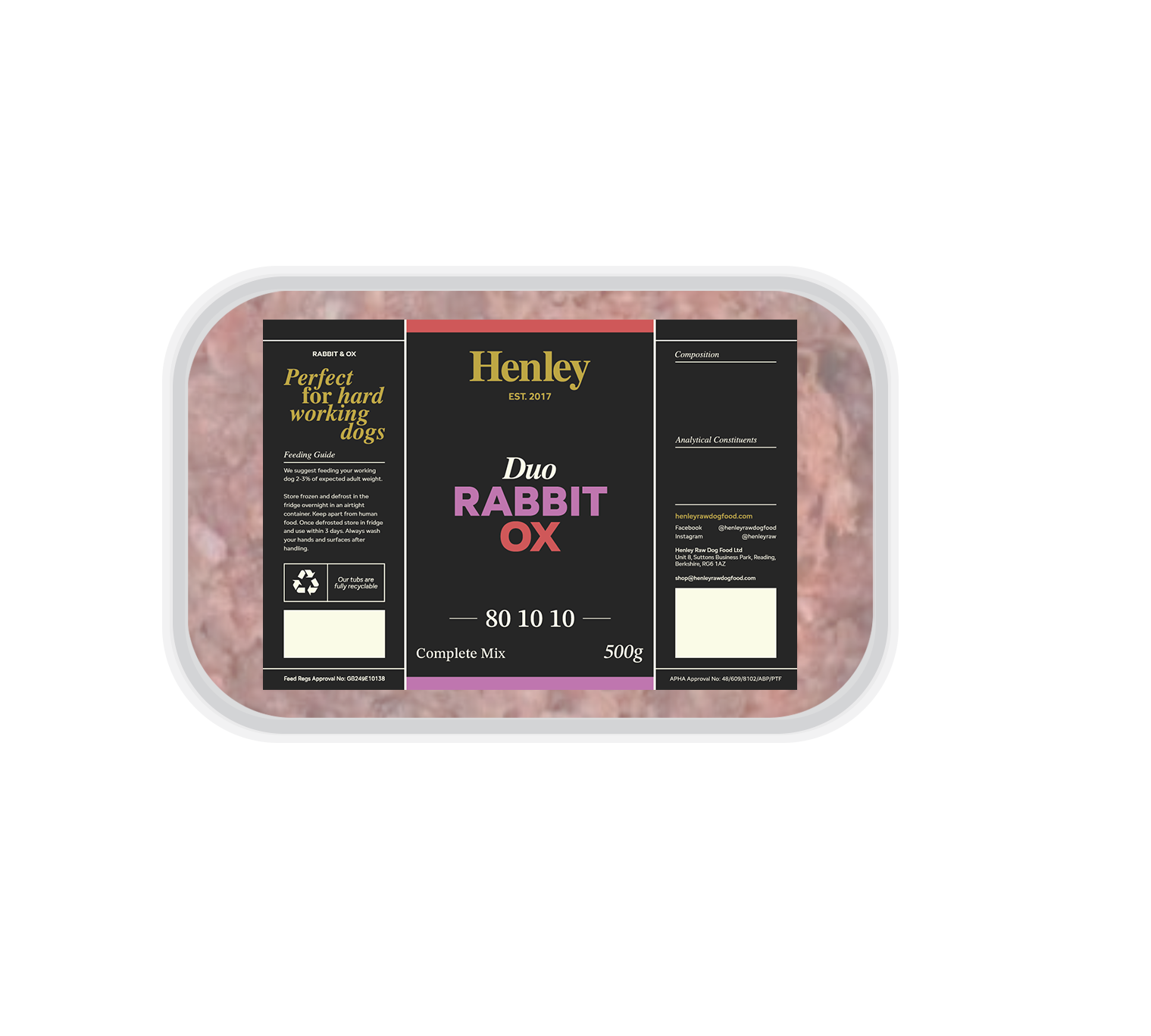 Henley Duo Rabbit & Ox 80/10/10