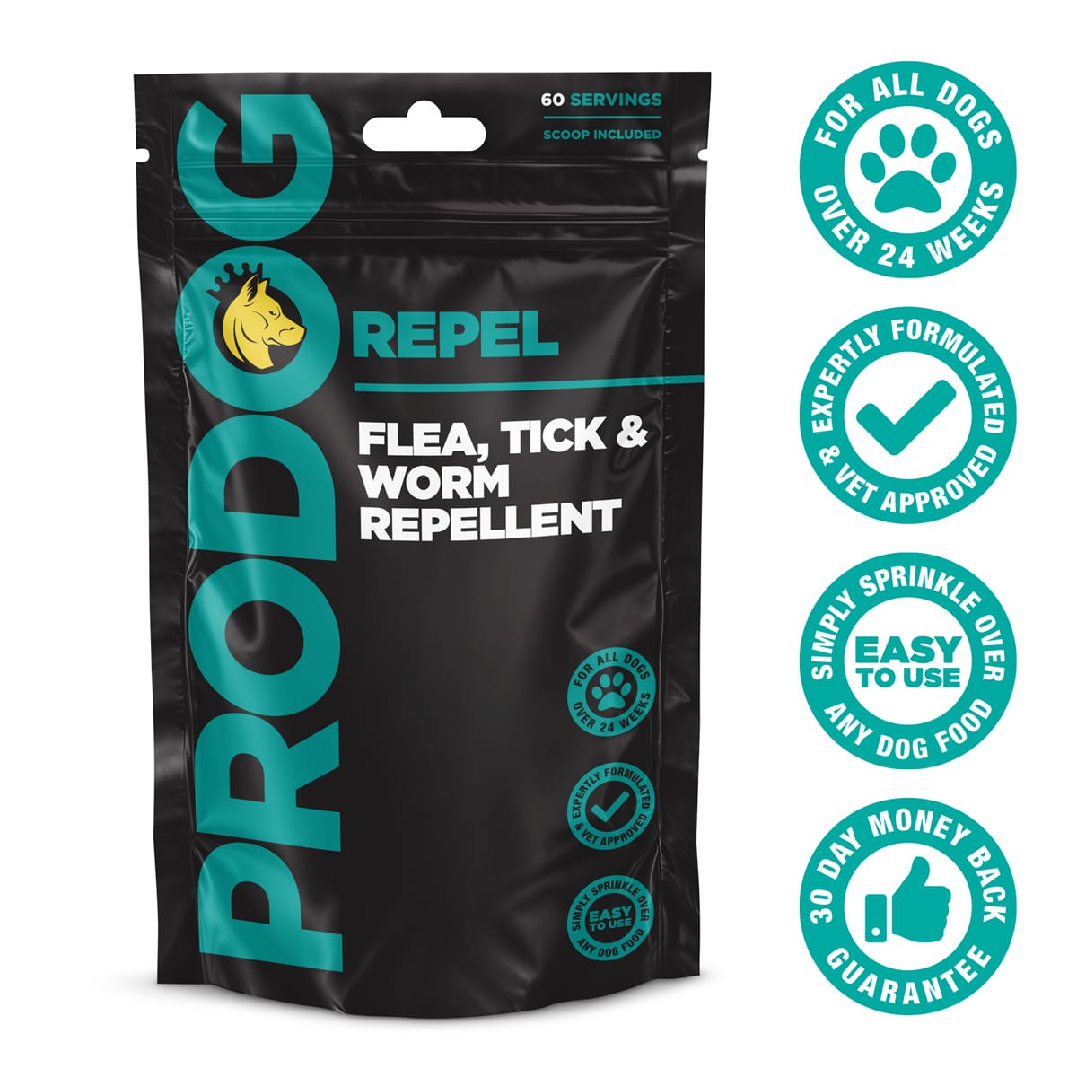 ProDog Raw Repel - Natural Flea, Tick and Worm Repellent For Dogs 150g