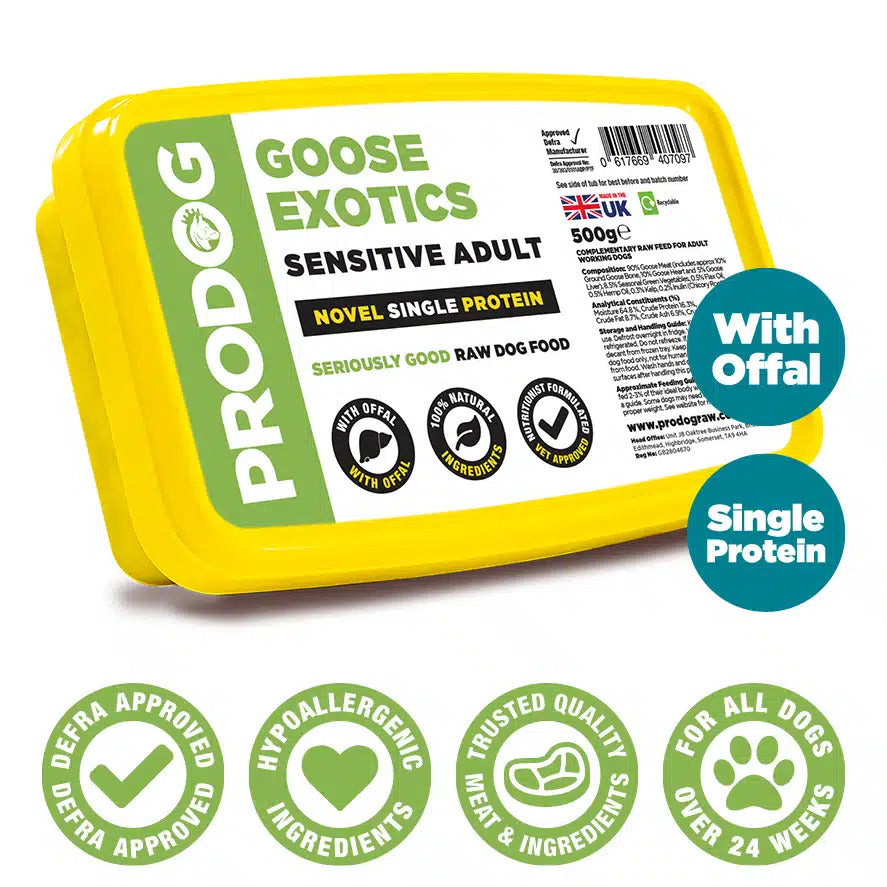 ProDog Raw Exotic - Goose with Offal 500g