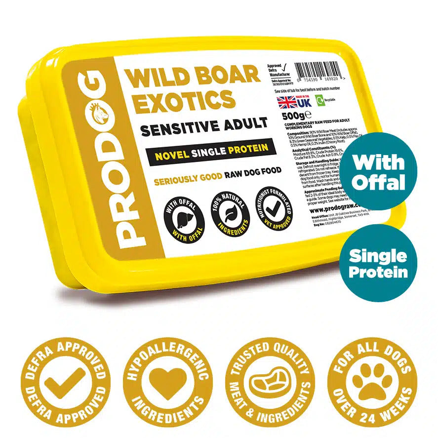 ProDog Raw Exotics - Wild Boar with Offal 500g