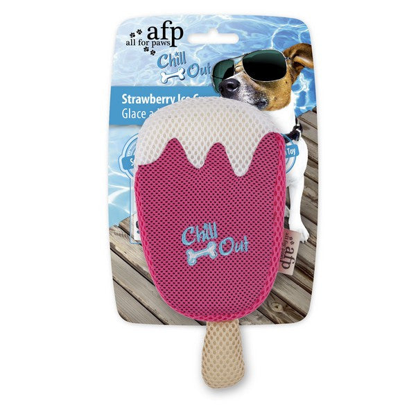 All For Paws Chill Out: Strawberry Ice Cream Toy