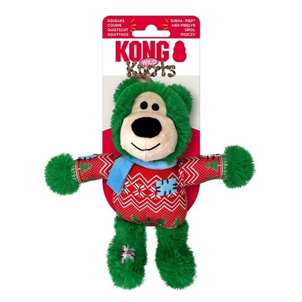 KONG Holiday Wild Knots Bear Assorted