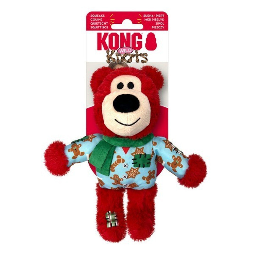 KONG Holiday Wild Knots Bear Assorted