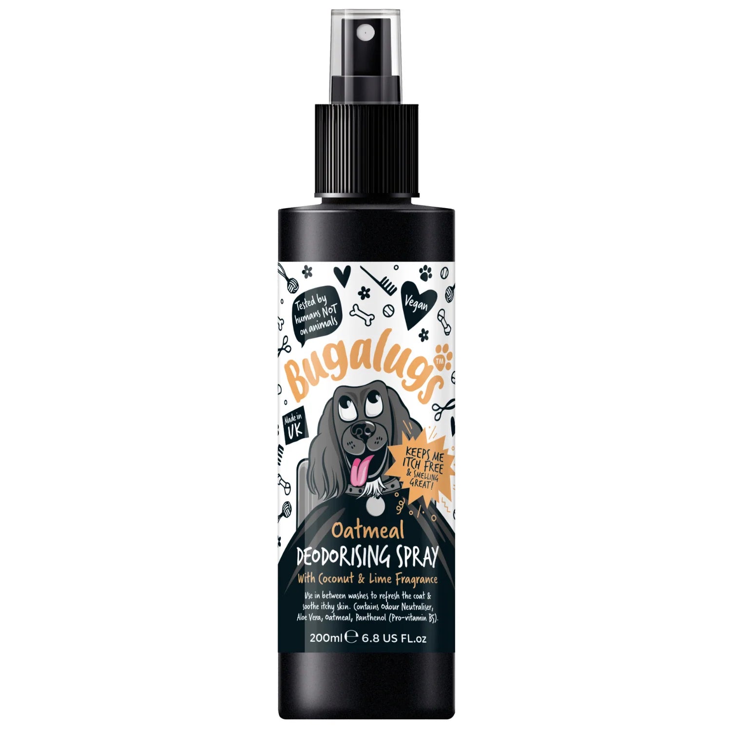 Bugalugs Oatmeal Dog Deodorising Spray 200ml