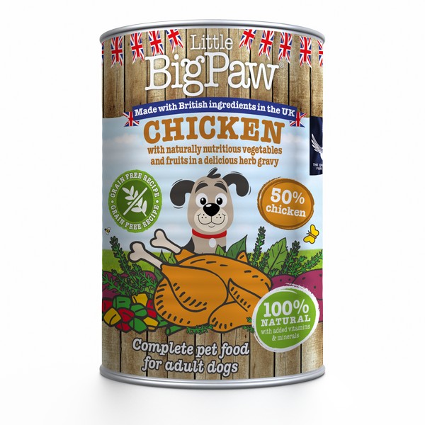 Little Big Paw Dog Chicken Beans & Sweet Potato 390g
