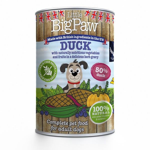 Little Big Paw Dog Duck Blueberries & Pumpkin 390g