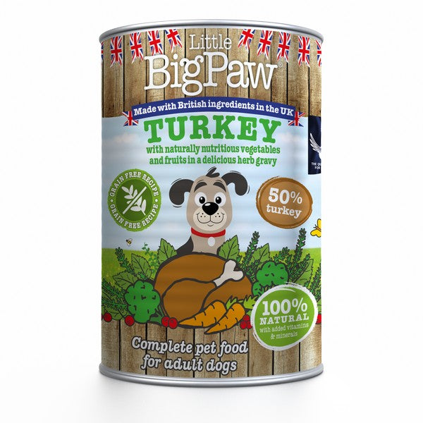 Little Big Paw Dog Turkey Broccoli & Cranberries 390g