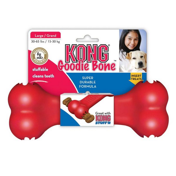 KONG Red Rubber Goodie Bone