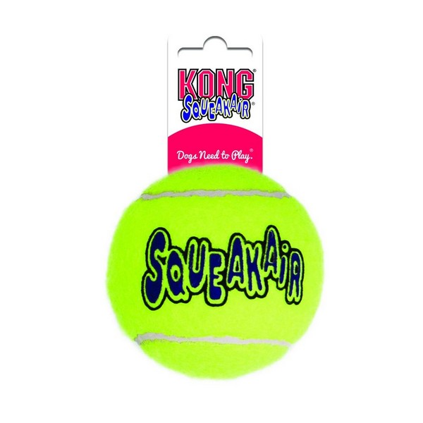 KONG Air Squeaker Tennis Ball Medium (single)