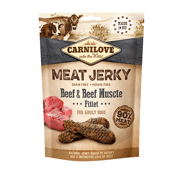 NEW Carnilove Jerky Beef & Beef Muscle Fillet