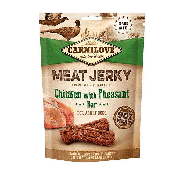 NEW Carnilove Jerky Chicken with Pheasant Bar