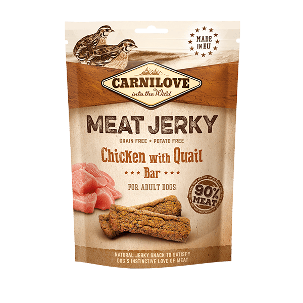 NEW Carnilove Jerky Chicken with Quail Bar