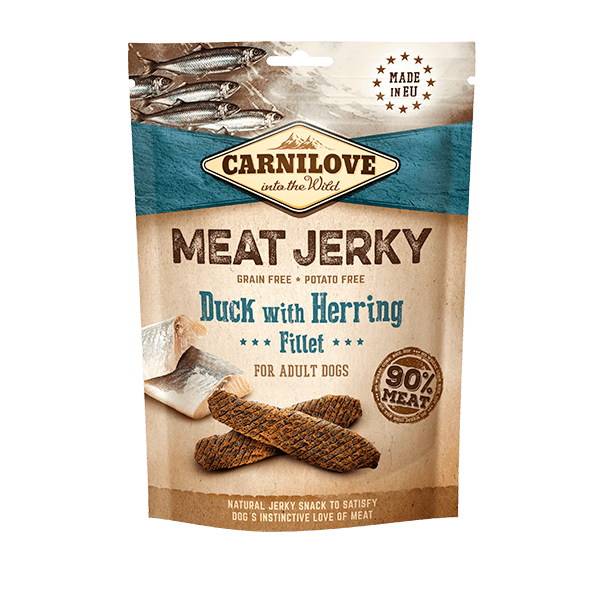 NEW Carnilove Jerky Duck with Herring Fillet
