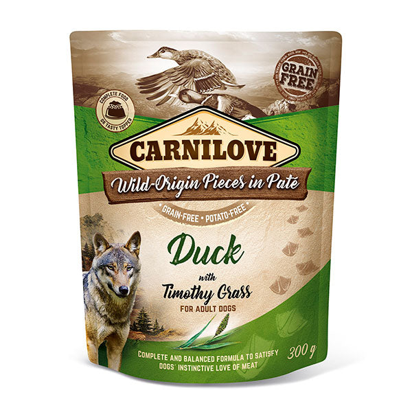 Duck with Timothy Grass 300g Pouch